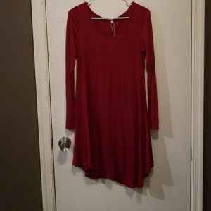 Women's Long Sleeve Casual Loose T-Shirt Dress